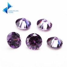 1000pcs 0.8~4mm 5A Grade Purple Red Cubic Zirconia Stone Round Cut Loose CZ Stone Synthetic Gems For Jewelry 2024 - buy cheap