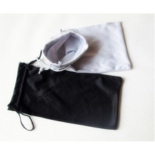 25PCS 9*17cm Black Grey Microfiber Sunglasses eyewear Pouch Spectacle Glass Cloth Bag Pouch custom glasses pouch 2024 - buy cheap