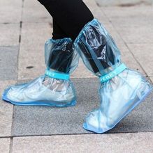 100 Пара Водонепроницаемый непромокаемый чехол для обуви для женщин/мужчин/детей, детские утолщенные водонепроницаемые сапоги для езды на велосипеде, дождя, плоской нескользящей обуви 2024 - купить недорого