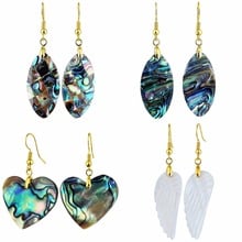 TUMBEELLUWA Abalone Shell Drop Dangle Hook Earrings Jewelry for Women 2024 - buy cheap