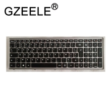 Gzeele novo francês teclado do portátil para lenovo ideapad z500 z500a z500 z500g p500 fr teclado com quadro 2024 - compre barato