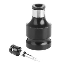 Adaptador de enchufe de cambio rápido cuadrado de 1/2 ", llave de conversión de Portabrocas de vástago hexagonal de 1/4", convertidor de controlador de impacto 2024 - compra barato