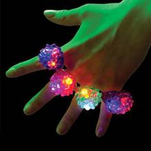 18 Pack Led Rubber Rings For Party Favors Jelly Bubble Light Up Finger Toy Y922 2024 - buy cheap