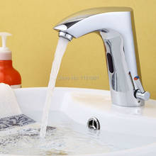 Contemporary Chrome Basin Faucets Deck Mounted Tap Mixer Sensor Bathroom Sink Faucet XR8865 2024 - buy cheap