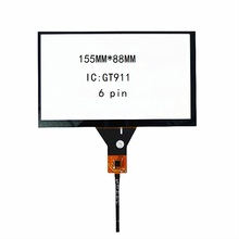 Car DVD navigation 6.2 inch capacitive touch screen 155*88 6 line touch screen GT911 6P line 2024 - buy cheap