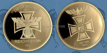 5pcs/lot free shipping,1 oz 1871 German Iron Cross Eagle FINISHED IN 24K Gold CLAD Coin 2024 - buy cheap
