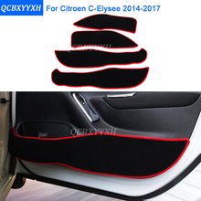 2 Colors Car Styling Protector Side Edge Protection Pad Protected Anti-kick Door Mats Cover For Citroen C-Elysee 2014-2017 2024 - buy cheap