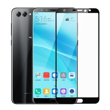 2.5D 9H Full Glue Tempered Glass For Huawei Honor Play 6X 7X 7S 8C 8X 10 Lite  Black Cover Protective film Screen Protector 2024 - buy cheap