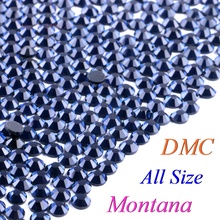All Size! Montana, DMC Hotfix Rhinestone SS6 SS10 SS16 SS20 Glass Crystals Stones Hot Fix Iron-On FlatBack With Glue 2024 - buy cheap