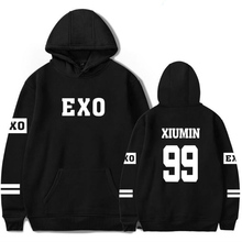 Korean Kpop Exo Hoodies Men Women Harajuku Fleece Long Sleeve Pullover Hooded Sweatshirts Hip Hop Tracksuit Brand-Clothing 4XL 2024 - buy cheap