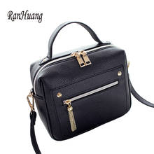 RanHuang 2019 Women Small Handbags Fashion Tassel Shoulder Bags Women's PU Leather Crossbody Bags Double Zipper Designer Bags 2024 - buy cheap