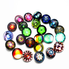 High Quality Mix 10pcs/lot pretty 18mm flower Snap Button Glass round Snap Buttons Bracelet bangle Fit DIY Snap Jewelry 2024 - buy cheap