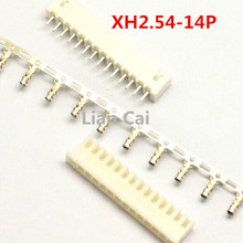 50Set XH2.54 2.54mm 14Pin 14P 180degree Male Pin Header+Terminal+Female Housing XH2.54-14P Connector Kit 2024 - buy cheap