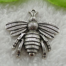 40 pieces antique silver bee charms 39x36mm #818 2024 - buy cheap