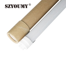 SZYOUMY-tubo LED T8 2ft 3ft 4ft 5ft tubos de luz LED, reemplazo de tubo fluorescente de ahorro de energía, 85-265V, blanco cálido/frío, 25 uds. 2024 - compra barato
