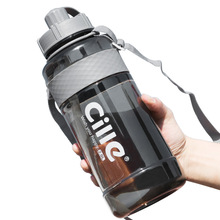 New Arrival 2000ml/3000ml Large Capacity Plastic Sport Drinking strap Straw portable Water Bottle BPA Free 2024 - buy cheap