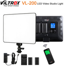 Viltrox-Lámpara de luz LED VL-200 Pro para estudio de vídeo, control remoto inalámbrico, Delgado, de doble Color, regulable + adaptador de corriente alterna para videocámara 2024 - compra barato