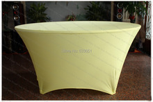 Yellow Spandex Table Cover/Lycra Tablecloth/Chair Sash/Chair Covers/Napkins For Wedding Party Hotel Banquet Home Decorations 2024 - buy cheap