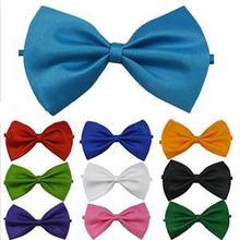 Fashion Bow Ties For Men Bowtie Tuxedo Classic Solid Color Wedding Party Red Black White Green Butterfly Cravat 2024 - buy cheap