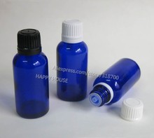 360 x 30ml Cobalt Blue Glass Essential Oil Bottle With Black White Plastic Tamper Evident Cap 2024 - buy cheap
