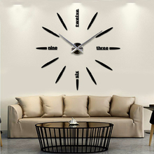 Muhsein 2021 New Wall Clock Acrylic Metal Mirror  Big Personalized Digital Wall Watch Clocks hot DIY Wall Decorate Free shipping 2024 - buy cheap