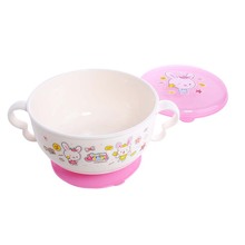 Cute Rabbit Toddler Baby Spoon Learning Dishes Suction Cup Assist Food Bowl Dish Sensing Spoon Children Tableware Covered Bowl 2024 - buy cheap