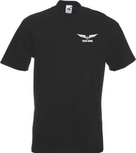 Aeroplane Pilot Personalised Wings Flight 2018 Fashion Short Sleeve Black T Shirt 100% Cotton Casual Tee Shirt 2024 - buy cheap