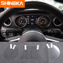 SHINEKA For Jeep Wrangler JL Car Dashboard Stickers GPS Navigation Screen Protector Film Accessories For Jeep Wrangler JL 2018 + 2024 - buy cheap