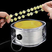 Cordão de fio elástico, de cristal, faça você mesmo, de alta qualidade, com caixa, transparente, redondo, contas, fio, fabricação de jóias 2024 - compre barato