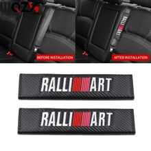 2 шт. эмблема наклейки стайлинга автомобилей чехол для Mitsubishi Lancer 10 Asx L200 RalliArt углеродного волокна аксессуары автомобиль-Стайлинг 2024 - купить недорого