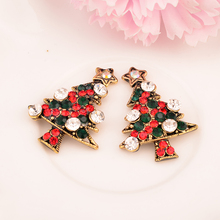 New Arrival Rhinestone Tree Embellishment Christmas Decorations Flat Back 5PCS/lot Antique Copper Color 32MM KD224 2024 - buy cheap