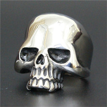 1 pc Fashion Jewelry Popular Polishing Skull Ring 316L Stainless Steel Men Boys Cool Hot Selling Ring 2024 - buy cheap