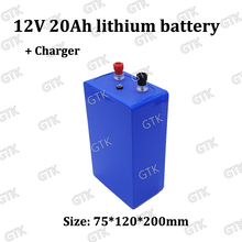 GTK-batería de litio de 12v, 20ah, li-ion 18650, 3s, bms, 20A, descarga para coche de golf de 250w, inversor de carro, autocaravana, cargador de 2A 2024 - compra barato