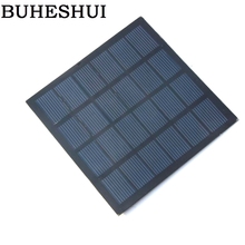 BUHESHUI 1.5W 6V Solar Cell Polycrystalline PET Solar Panel  Module DIY Solar Charger For 3.6V Battery Education Kits 110*110MM 2024 - buy cheap
