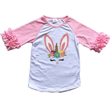 Dropshopping niños nuevo estilo al por mayor personalizado Pascua conejito diseño estampado niño y niña camisetas niños bebé Boutique ropa 2024 - compra barato