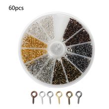 600Pcs 3 Colors Screw Eye Pins Eyelets Screw Threaded Hooks for Jewelry Making 2024 - buy cheap