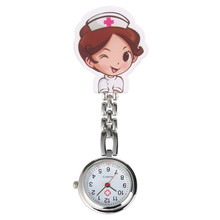 Cartoon Nurse Quartz Pocket Watch Retro Women Men Steel Clip Arabic Numerals Dial Pendant Watch Nurses Doctors reloj enfermera 2024 - buy cheap