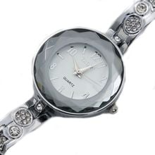 Reloj redondo de cuarzo analógico de marca de lujo para mujeres, movimiento japonés PC21J, esfera blanca brillante con banda de Metal plateado 2024 - compra barato