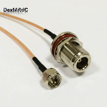 N Switch F  Pigtail Cable N Female bulkhead to F Male straight Connector  RG316 Cable 15cm 6" wholesale price 2024 - buy cheap