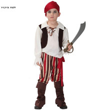 M-XL пиратские костюмы для косплея для мальчиков, детские костюмы грабителя на Хэллоуин, карнавальные костюмы Пурима, Маскарадные костюмы 2024 - купить недорого