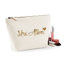 personalize future mrs bride makeup pouches bridesmaid wedding Gift Make Up Cosmetic Bags Unique Gift for Bridal Party Bags 2024 - buy cheap