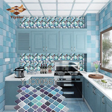 Мозаичная настенная плитка, самоклеящаяся, для кухни, ванной, дома, наклейка на стену, виниловая 3D 2024 - купить недорого