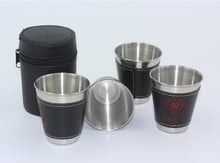 Juego de 4 tazas de acero inoxidable 304 para vino, cerveza, tazas para whisky, viaje al aire libre, JZ 1123, 70ml 2024 - compra barato