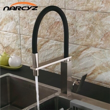 New black pull down kitchen faucet square brass kitchen mixer sink faucet mixer kitchen faucets pull out kitchen tap XT-42 2024 - buy cheap