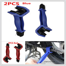 Kit para limpeza de motocicleta, 2 peças, escova azul, ferramenta de limpeza para corrente de engrenagem, para honda xr230 ciclista xr250 ciclista crm250r ar 2024 - compre barato