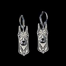 Women's Alloy Pet Dog Earrings Lovers Jewelry Doberman Earrings 2024 - buy cheap