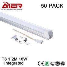 4ft 1.2M 18W integrated t8 led tube, 50pcs/lot fedex free shipping 2024 - buy cheap