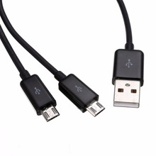 Высококачественный Универсальный USB 2,0 к двойному 2 Micro USB 2,0 Мужской Y сплиттер кабель зарядного устройства 0,2 м/0.65 футов/1 м/3 фута черный/белый 2024 - купить недорого