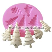 Silicone Cake Decorating Mold Fondant Cupcake Candy Chocolate Soap Christmas Tree Sugarcraft Silicone Mould 2024 - buy cheap