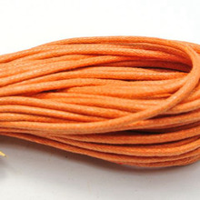 30 Meters Orange Waxed Cotton Beading Cord Thread Line 2mm Jewelry String 2024 - buy cheap